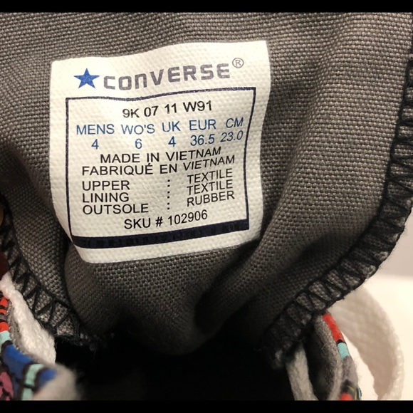 Hi-top Converse size Men’s 4/ Women’s 6 - Picture 8 of 8